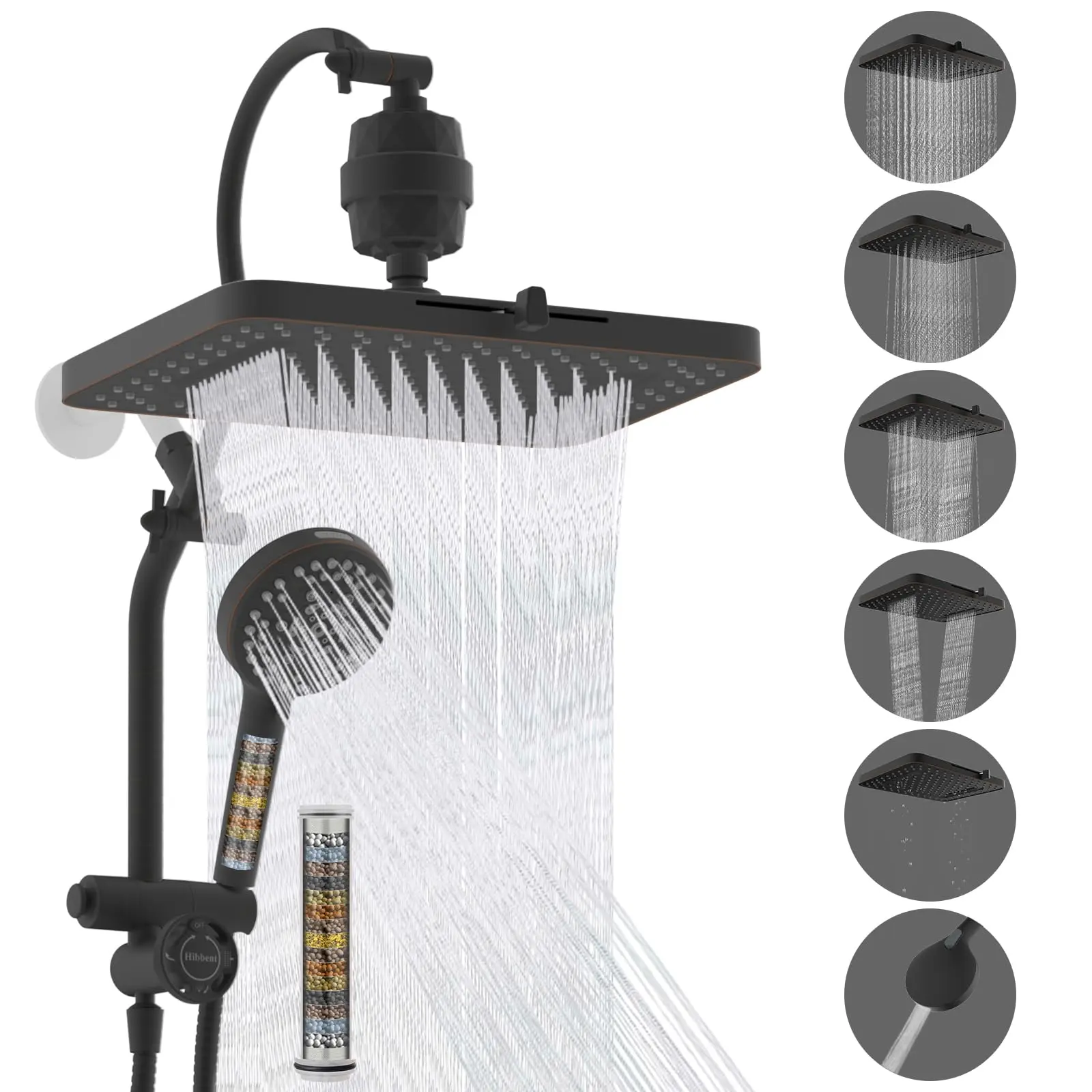 Oil Rubbed Bronze + + 20 Stage Shower Filter set