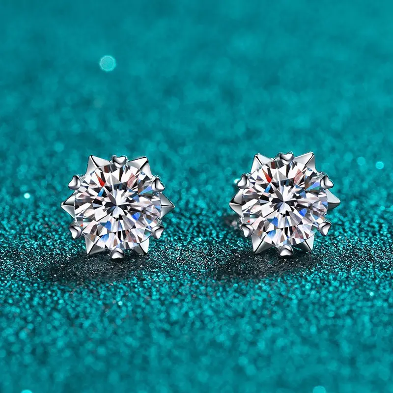 ED4 snowflake earrings [2 carats]