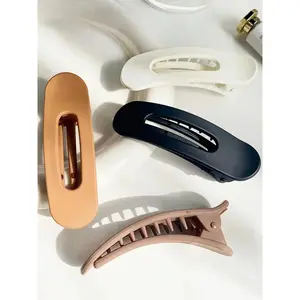 Large Matte Hair Clips for Women Elegant Oval Barrettes Non-Slip Hair Pins Strong Hold Daily Hair Styling Tools Accessories for Thick Hair