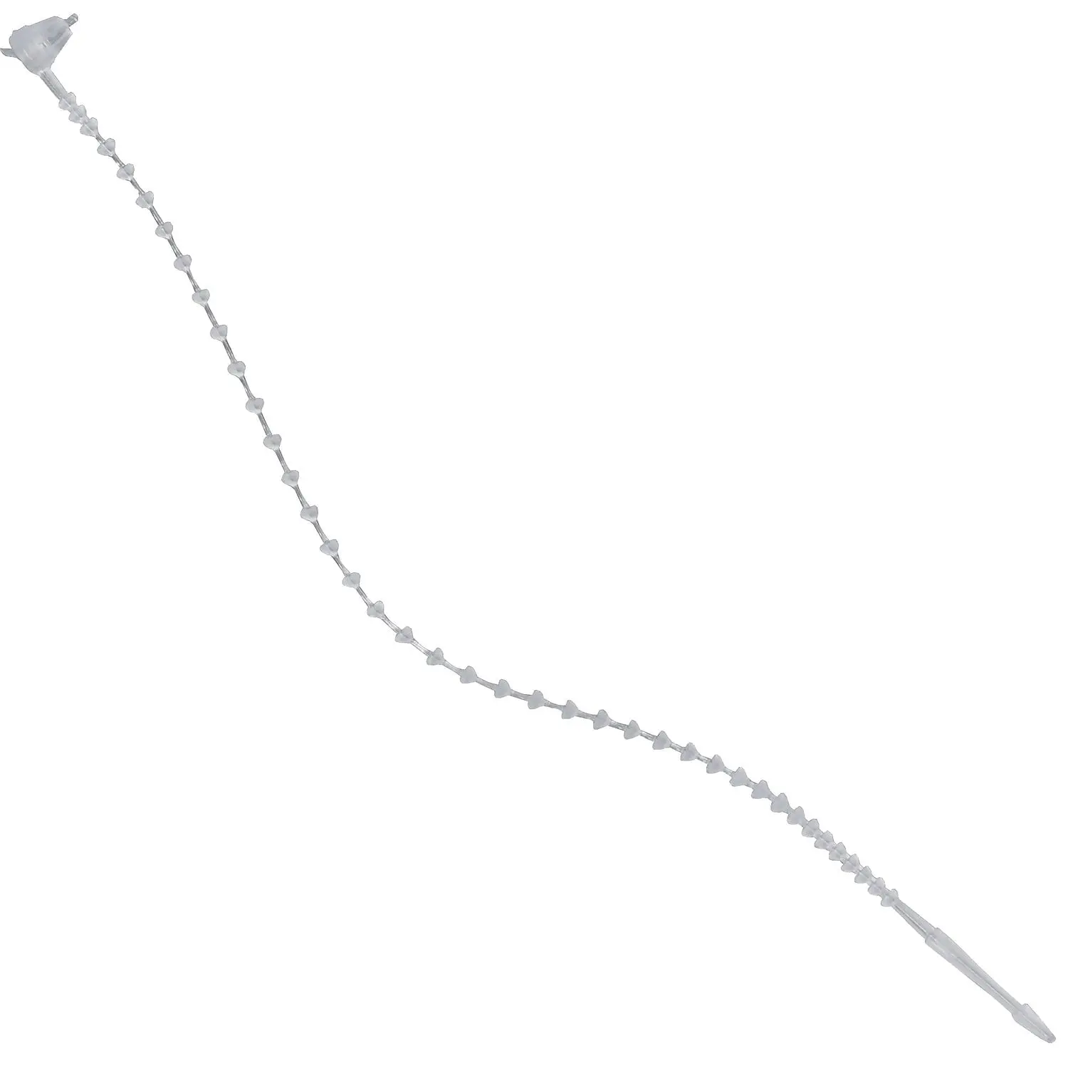 Box Partners CTBS8A 8 in. Nylon Natural Beaded Security Tie