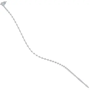 Box Partners CTBS8A 8 in. Nylon Natural Beaded Security Tie