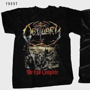 OBITUARY – The End Complete Death Metal Band T-Shirt Collar Cotton