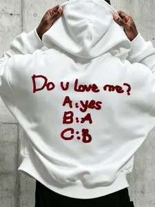 Men's Hoodie: Cropped, Zip-Front Style with Hood; Features a Textured Plush Graphic; A Unique, Streetwear-Inspired Look—Perfect for Back-to-School; Lightweight and Unlined—Ideal for Transitional Seasons; Simple and Casual.