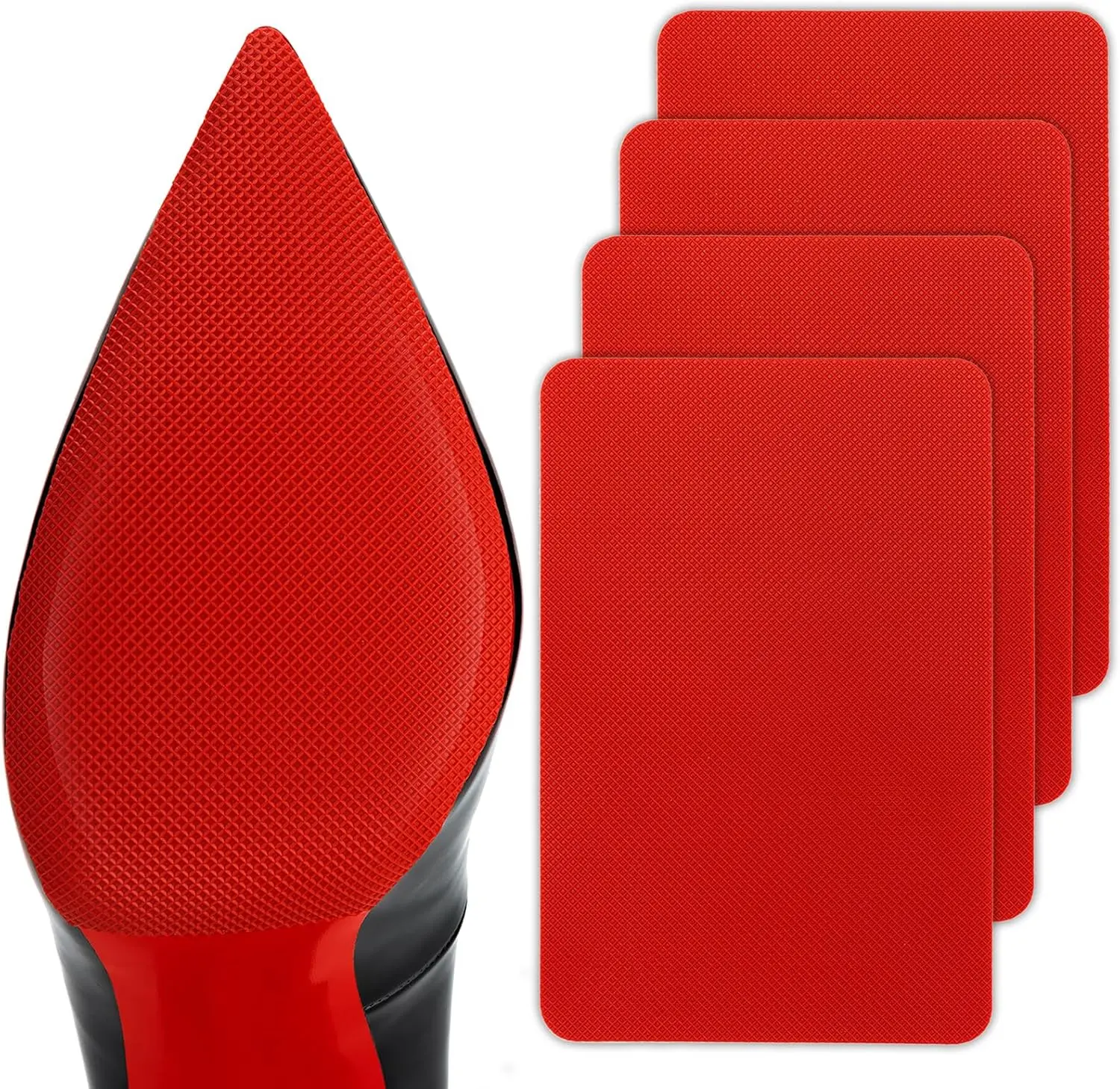 10pcs Red Sole Protector for Christian Louboutin Heels, Self-Adhesive Shoe Sole Covers, No Battery Needed, Easy Apply Durable Silicone Heel Protectors summerwins