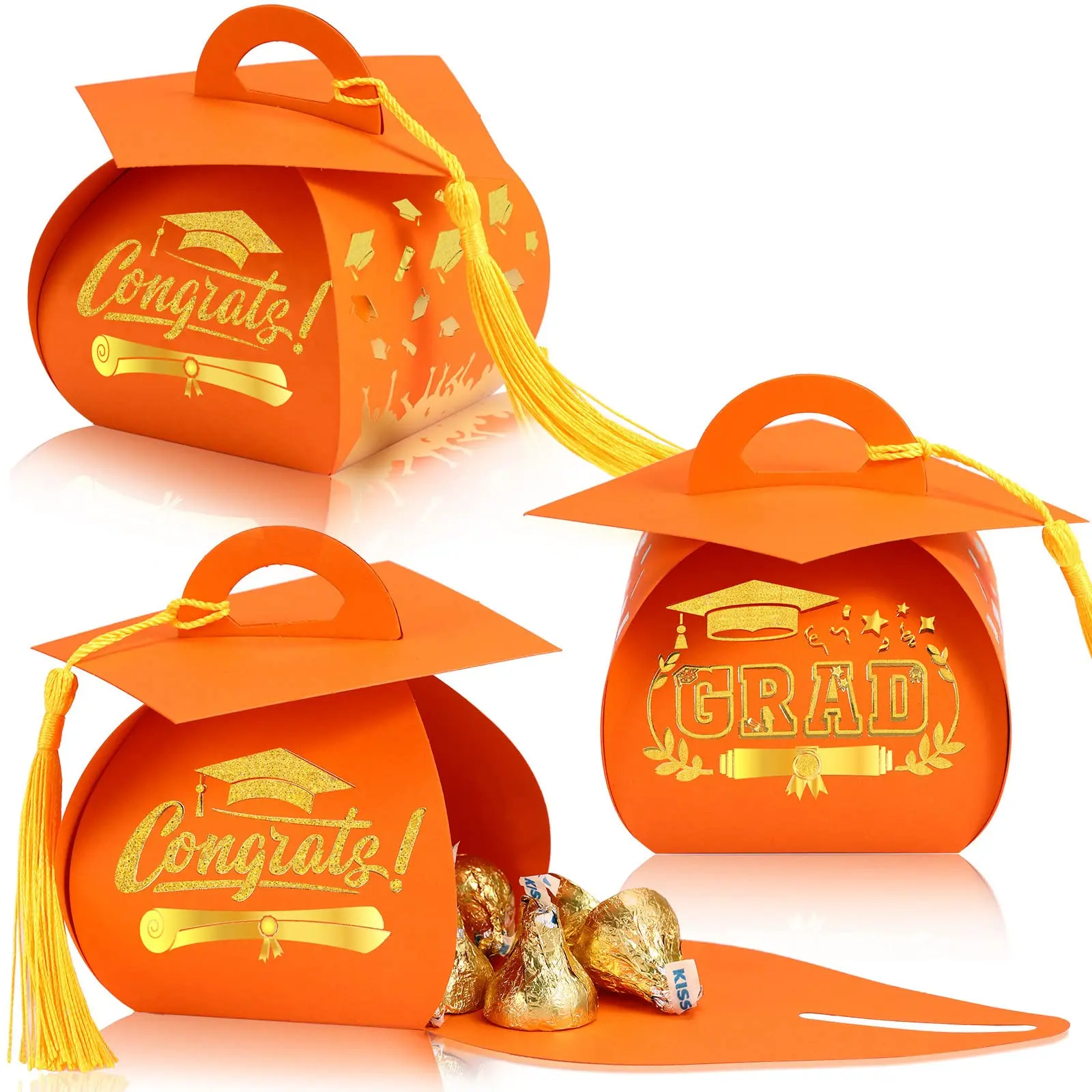 Orange+Gold+Gold Tassel