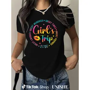 Unisex Cotton T-Shirt for Women and Girls – Weekend Trip 2026 Souvenir