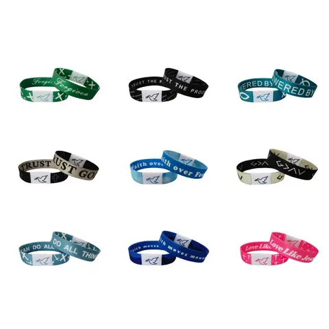 Unisex Scripture Verse Bracelets & Bangles - 6.7 in Fashion Cross Bangle, Stacked Bracelets, Religion-Themed Costume Jewelry Daily Accessory