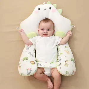 Baby Head Shaping Pillow Soft Cartoon Rabbit Anti Flat Head Pillow Sleeping Support Pillow for Newborn