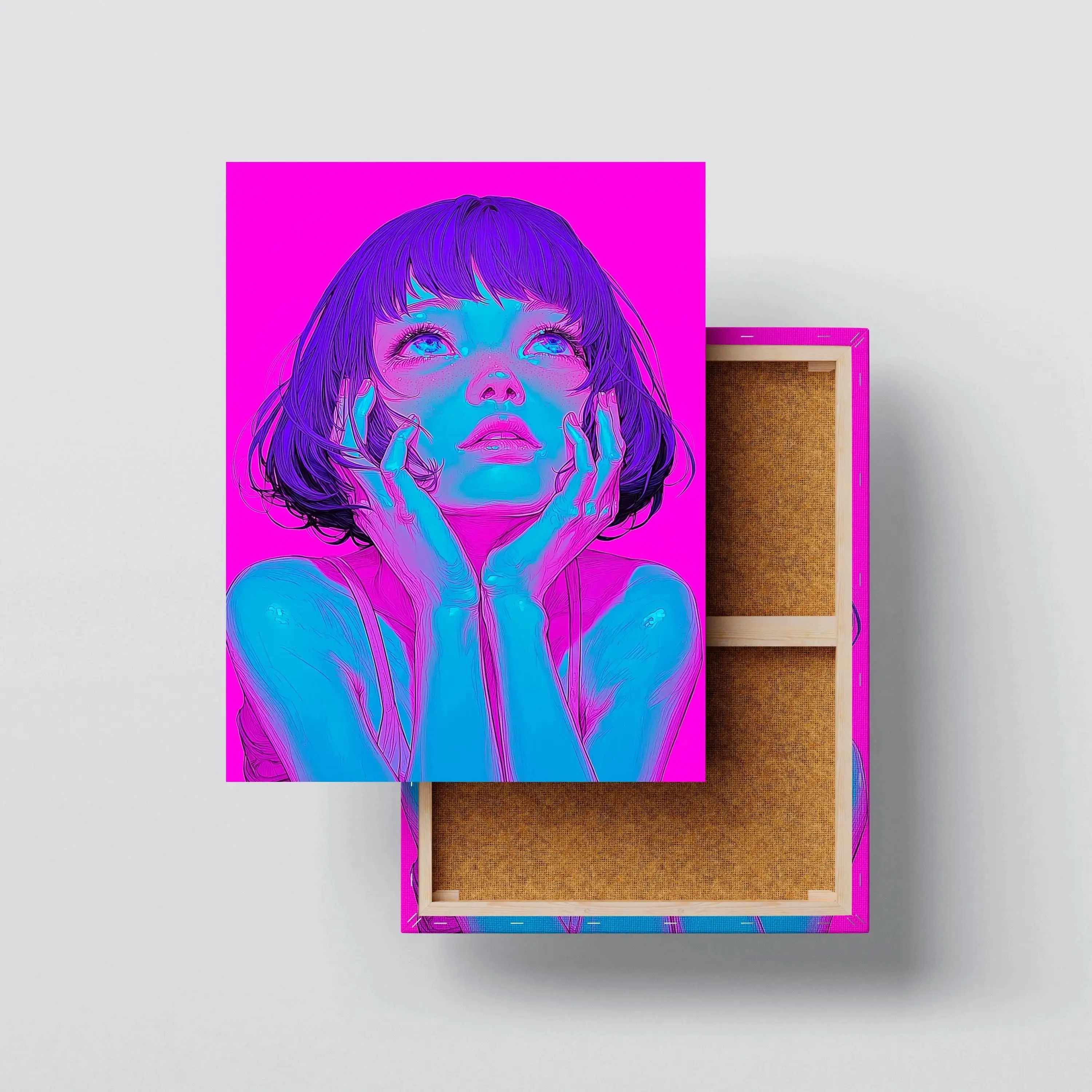 Neon Dreamer – Anime Wall Art Canvas