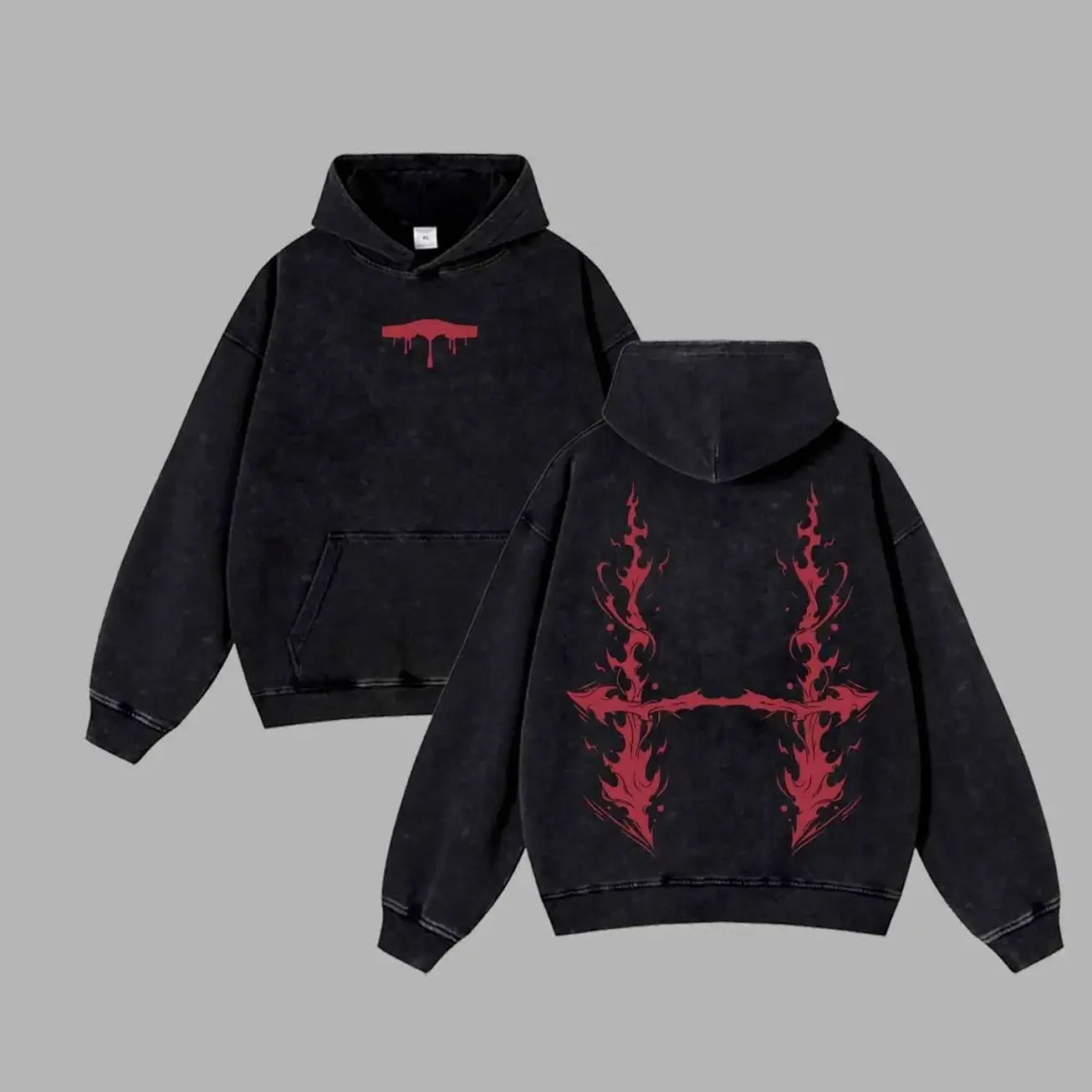 Womb Cursed Choso - Jujutsu Kaisen Anime Retro Unisex Acid Washed T-Shirt, Hoodie, Oversized Unisex Anime Merch, Soft Cotton Streetwear Clothes, Unisex Manga Apparel, Gift for Anime Fans, Christmas Gift 0F3 PKY