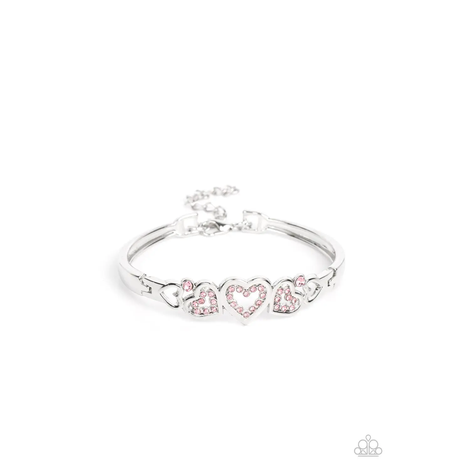 Seriously Smitten - Pink Heart Bracelet