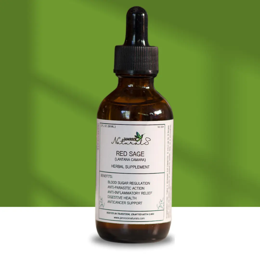 Red Sage Tincture - Natural Support for Blood Sugar, Wound Healing, and Digestive Health, 2oz Healthcare