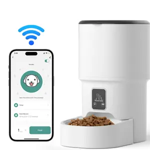 Smart pet feeding machine, automatic cat feeder, dog food dispenser, suitable for small and medium-sized pets, product does not include plug