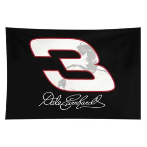 Dale Earnhardt Sr The Intimidator Double-Stitched Polyester Flag Banner - Lightweight Polyester Wall Hanging, Durable Materials, Cool Room Decor, Colorful Summervibes Tapestry