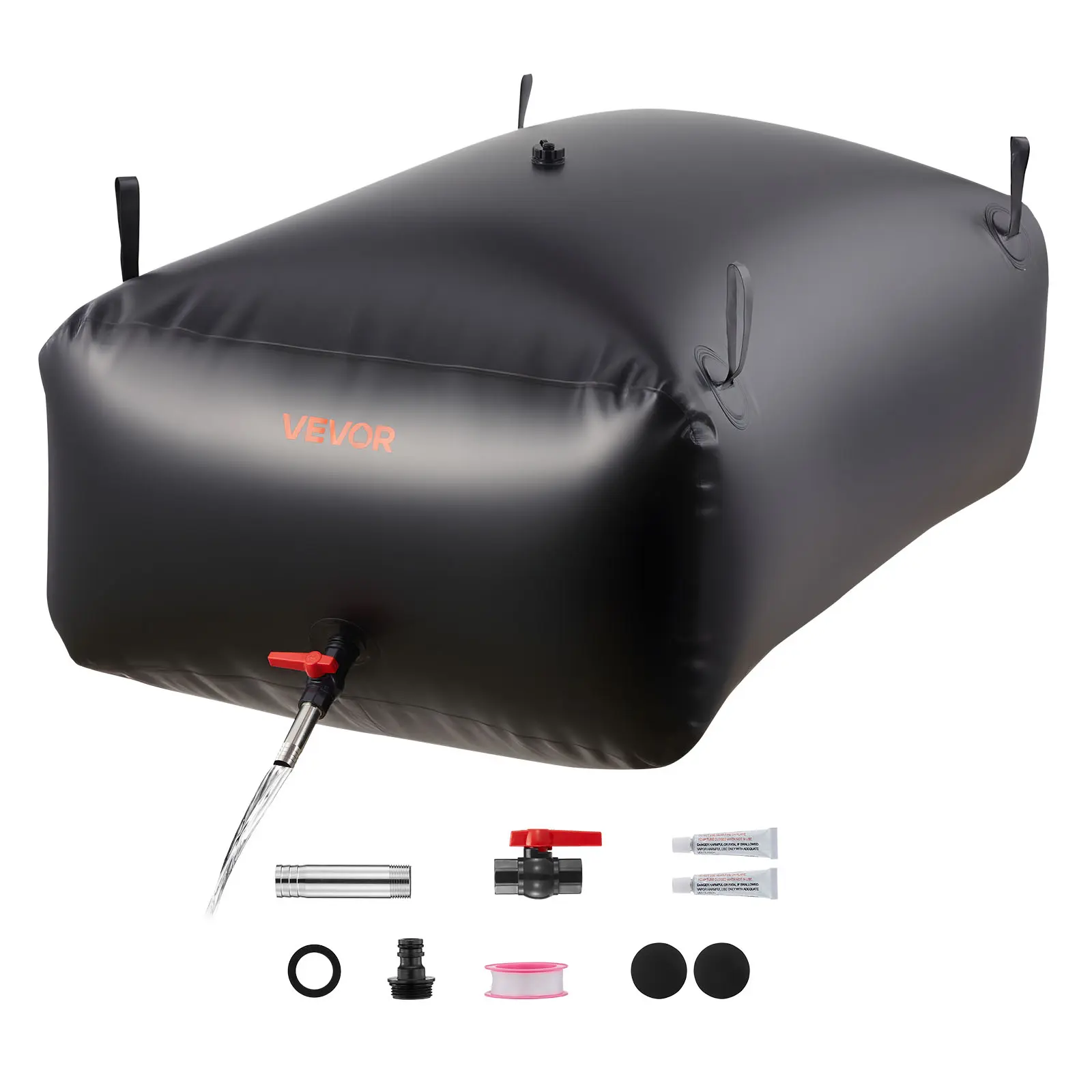 【SummerFinds】VEVOR Water Storage Bladder 142.7 Gallon Large Capacity Water Bag, Portable & Collapsible Soft Waters Container, Leakproof & Tear-Resistant PVC Emergency Waters Storage Tank for RV Truck & Outdoor Use