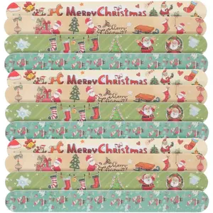 24Pcs Christmas Nail Files: Double Sided Manicure Emery Boards Colorful Buffers Toenails Polisher Tools for Nail Shaping and Polishing Women Girls-Random Style