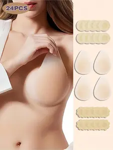 Drop-shaped Waterproof Washable Silicone Breast Patch Invisible Anti-bump Chest Patch Stable Undraped Bikini Deep V Backless Wedding Dress Special Summer Anti-light Chest Pad 2026 Spring and Summer New Sensitive Muscle Suitable
