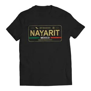 Nayarit Mexico License Plate T-Shirt - Playera Mexicana con Placa de Carro