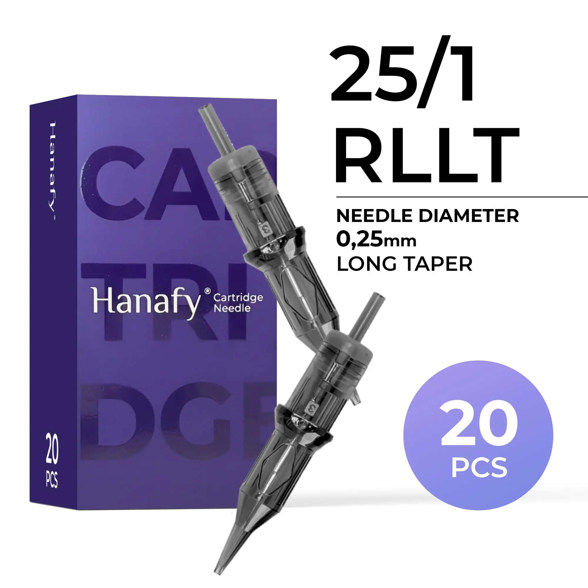 Hanafy Needle Cartridge 25/1RLLT