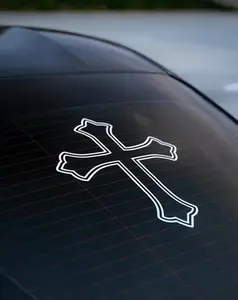 Cross Vinyl Decal Car Sticker