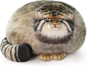 Steppe Cat Plush 30cm/12inch Pallas Cat Stuffed Animal, Cute Plushies for Girls, Soft Plush Pillow, Throw Pillow Doll Decoration Doll Birthday Gift for Kids Boys Party