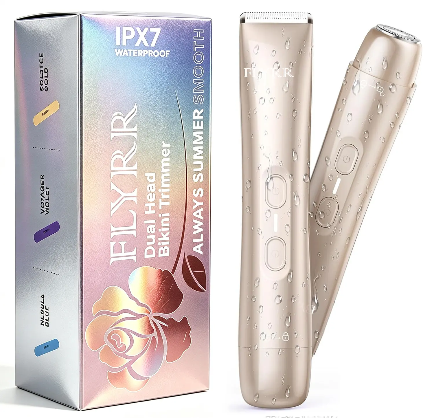2-in-1 Dual Head Bikini Trimmer for Women, Electric Razors,  1 Box Rechargeable Body & Facial Hair Removal Dual Head, Waterproof Hair Removal Machine for Armpits and Legs tiktokshopbacktoschool