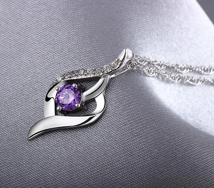 S925 Sterling Silver Classic Charm Necklace - 1 Piece Artificial Gemstone Jewelry Accessory with Refinement, Unisex All-Seasons Piece, Ideal Gift for Wife, Suitable for Casual & Evening Ensembles, Elegant, Dainty Charm Necklace, Non Tarnish Necklaces