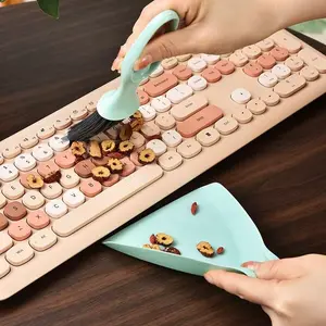 Mini Desk Cleaning Brush Set, Drawer Table Sweeper Broom, Keyboard Hair Brush, Small Gap Cleaner, Desktop Dust Removal Tool