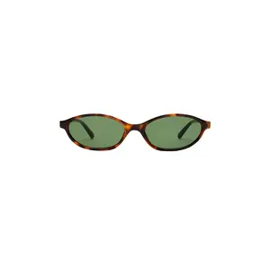 AIRE Earthshine Sunglasses in Dark Tort & Green Mono