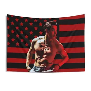 Skz Bang Chan Shirtless America Flag, Custom Kpop Flag, Skz Dominate Tour Merch, Gift Ideas Stays, Birthday Gift & Concert Merch