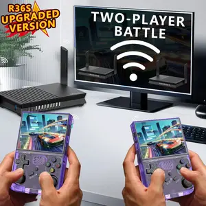 R36SWIFI Retro Handheld Game Console with Linux OS 3000mAh Battery 64GB/128GB Memory 20000 Classic Games 10 Emulator Support Two-Player Mode