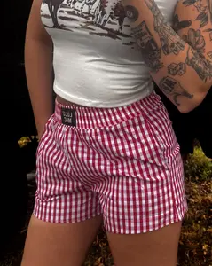 Red Gingham Boxer Shorts