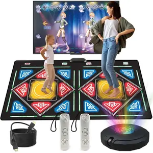 Dance Mat, Electronic Dance Mat for TV with HD Camera, Wireless Double User Dance Mat with Game Controller, Non-Slip Dance Pad for Kids Adults, Christmas Birthday Gifts for Girls Boys
