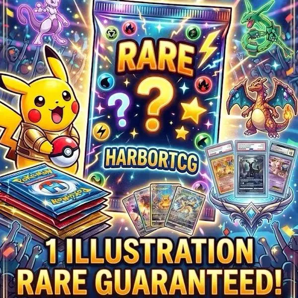 Pokemon Mystery Pack - 1 Illustration Rare Card Guaranteed, Includes Chase Cards