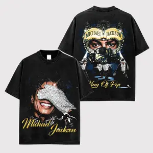 The King Of Pop Michael Jackson Premium Cotton Shirt, Moonwalker Fans, The Gloved One Shirt, Thriller Fans, M.Jackson Graphic Tee for Fans Gift Shirt For Music Lover