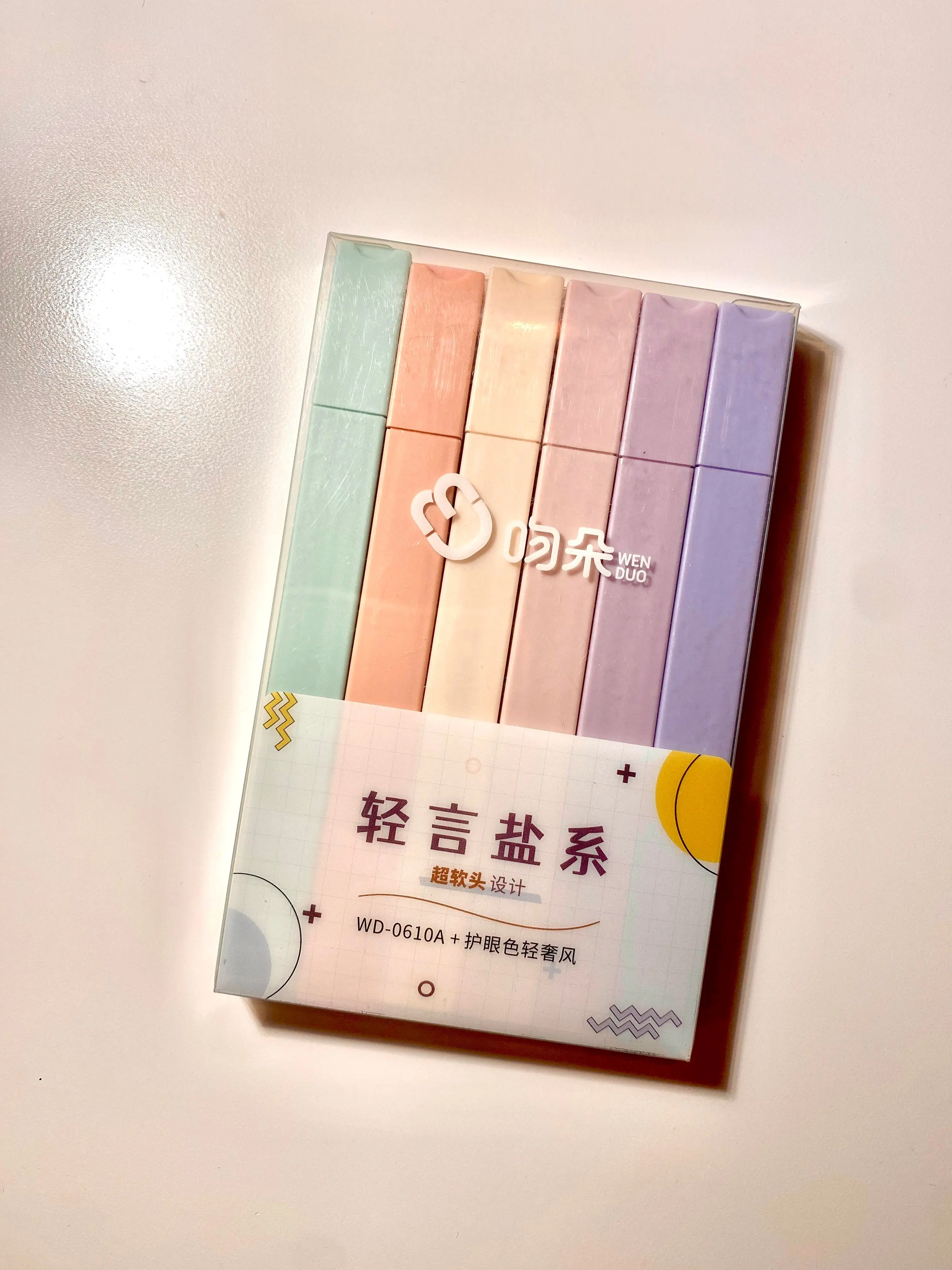 Pastel highlighters pack of 6 Pastel highlighters pack of 6