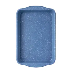 The Pioneer Woman 9" x 13" Aluminized Steel Nonstick Cake Pan, Blue Speckle