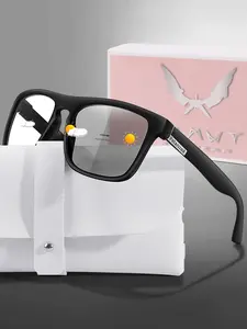 Fashion Photochromic Glasses with Case + Gift Packaging, Unisex Trendy Accessory, Trendy Casual Glasses, Music Festival Party Wear, Halloween Valentine's Day Gifts, Lightweight Durable Glasses, Trending Glasses