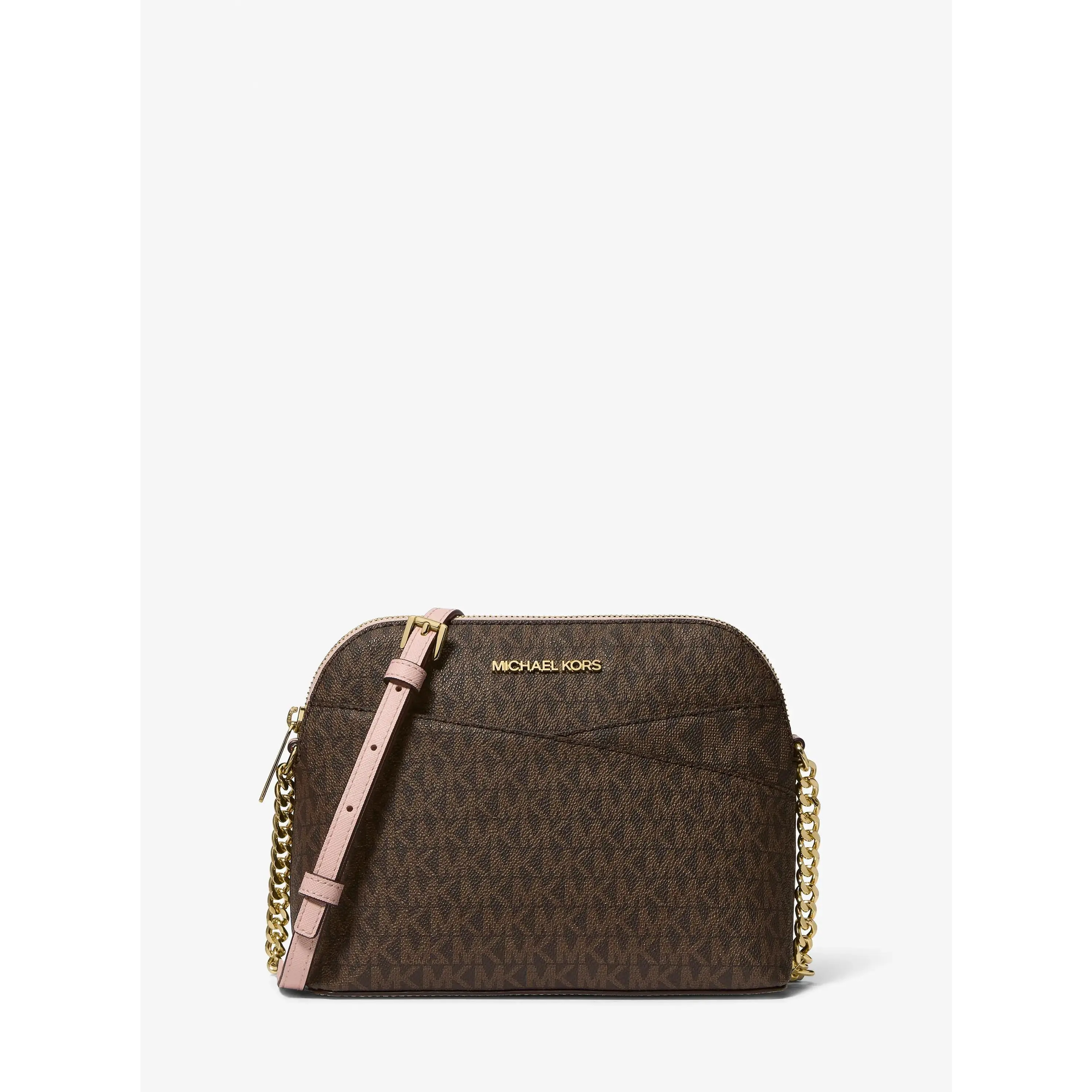 Jet Set Travel Medium Logo Dome Crossbody Bag