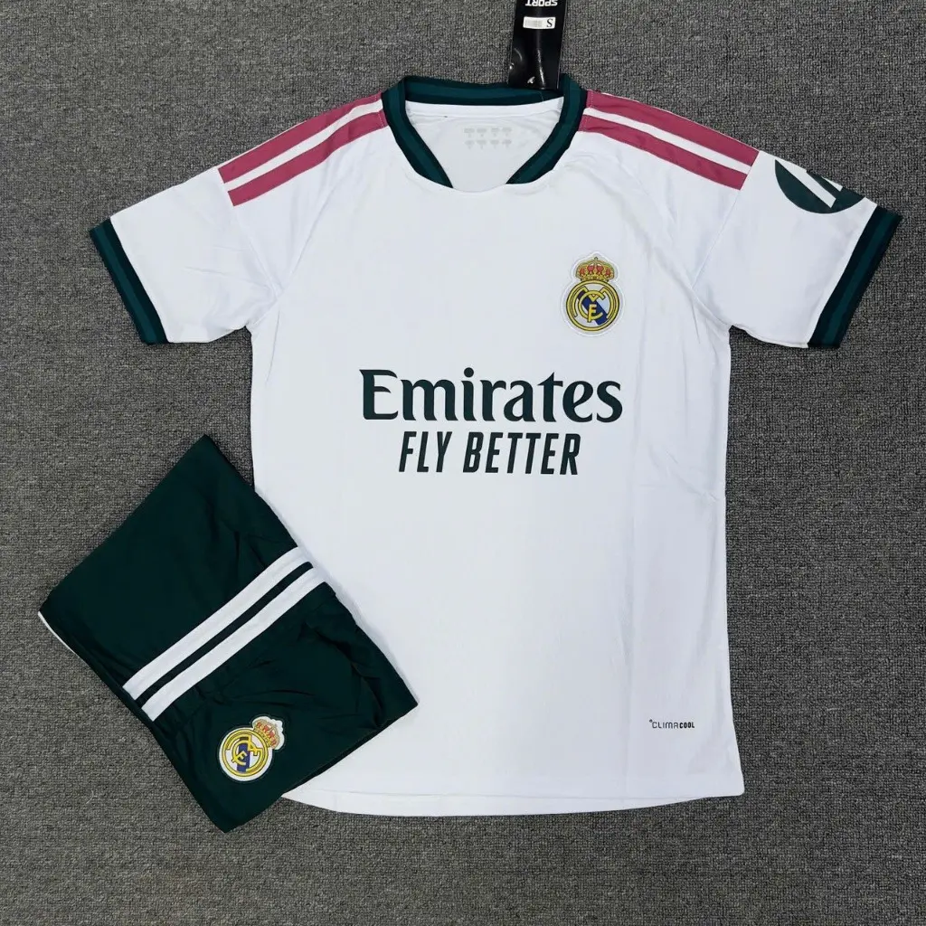 Real Madrid 2026/27 Home Football Jersey & Shorts Set – Premium Thai Polyester Fabric, Breathable Soccer Kit for Men & Youth