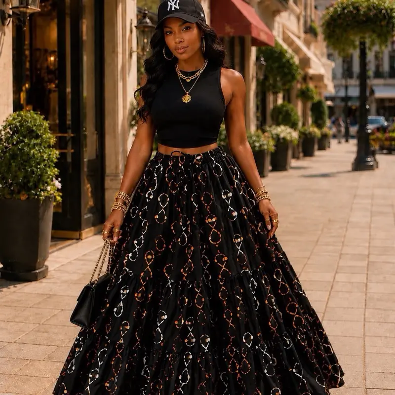 Zainab Arabian Ankara Maxi Skirt