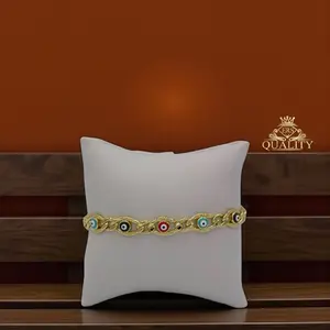 B1  Eye Bracelet - Gold Plated 14k