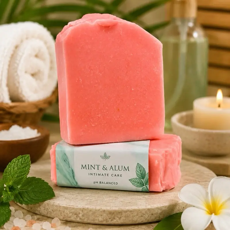 Mint & Alum Cold Process Soap Bar 100g