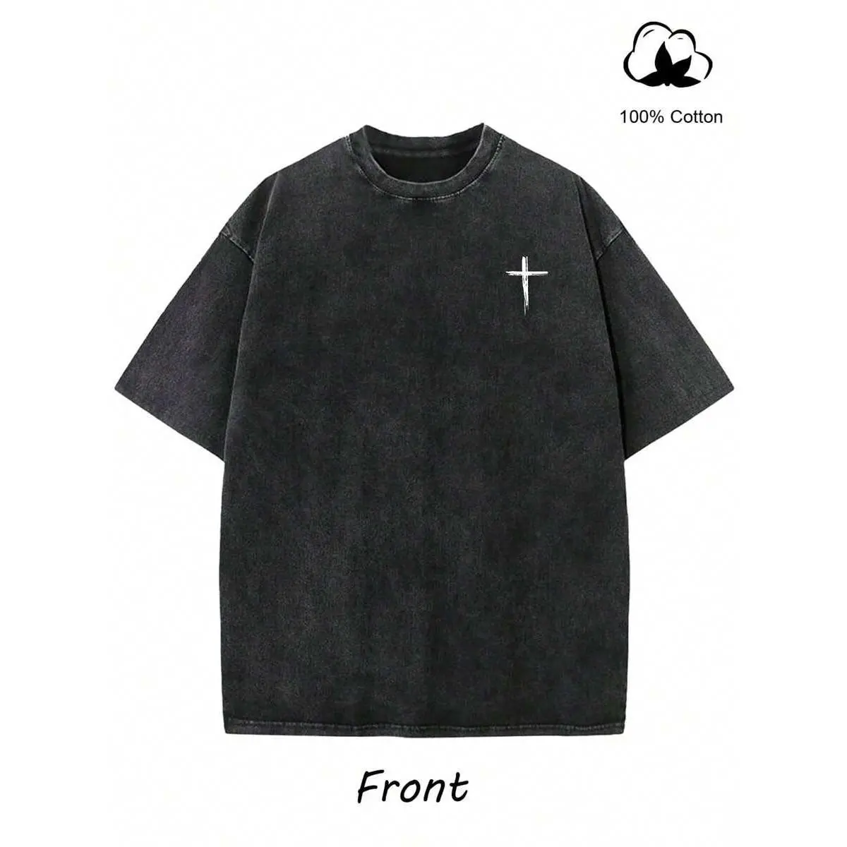 Racing Skeleton Graphic T-Shirts For Men | Drifting Car Enthusiast WasEye-Catching Graphic T-Shirts, Drifting And Racing Life Clothes Specially Designed For Car Lovers; 230G Washed Cotton Double-Sided Printed T-Shirt, Mens Clothes, Comfortable And Stylish