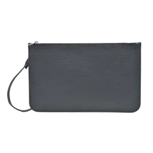 Pre-owned Louis Vuitton canvas Small Leather Goods Epi Neverfull Pouch Black 2018