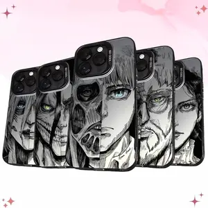Attack on Titan Anime Phone Case – Levi Eren Mikasa Compatible with iPhone 17, 16, 15, 14, 13, 12, 11, X & Galaxy.