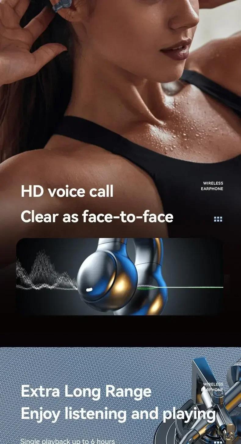 New Model 2026 Wireless Earbuds Bluetooth Headset Charging Earphones Bone Conduction Headphones Sport With Mic free New Model 2026 Wireless Earbuds Bluetooth Headset Charging Earphones Bone Conduction Headphones Sport With Mic free