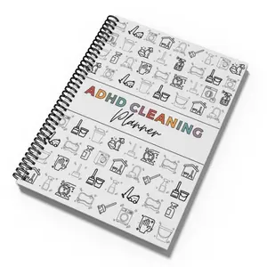 Adhd Cleaning Plan Handbook, Cleaning Planner, Home Cleaning Schedule and Checklist Management, Essential Guide for Organized Housekeeping