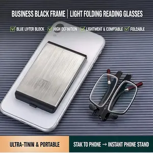 【MUNBYN】Foldable Reading Glasses That Attach to Phone, Blue Light Filtering Computer Readers, Pocket-Size Spring Hinge Eyeglasses for Seniors, On-the-Go Vision Aid    This is the best gift a child can give – to their father, and to their mother.