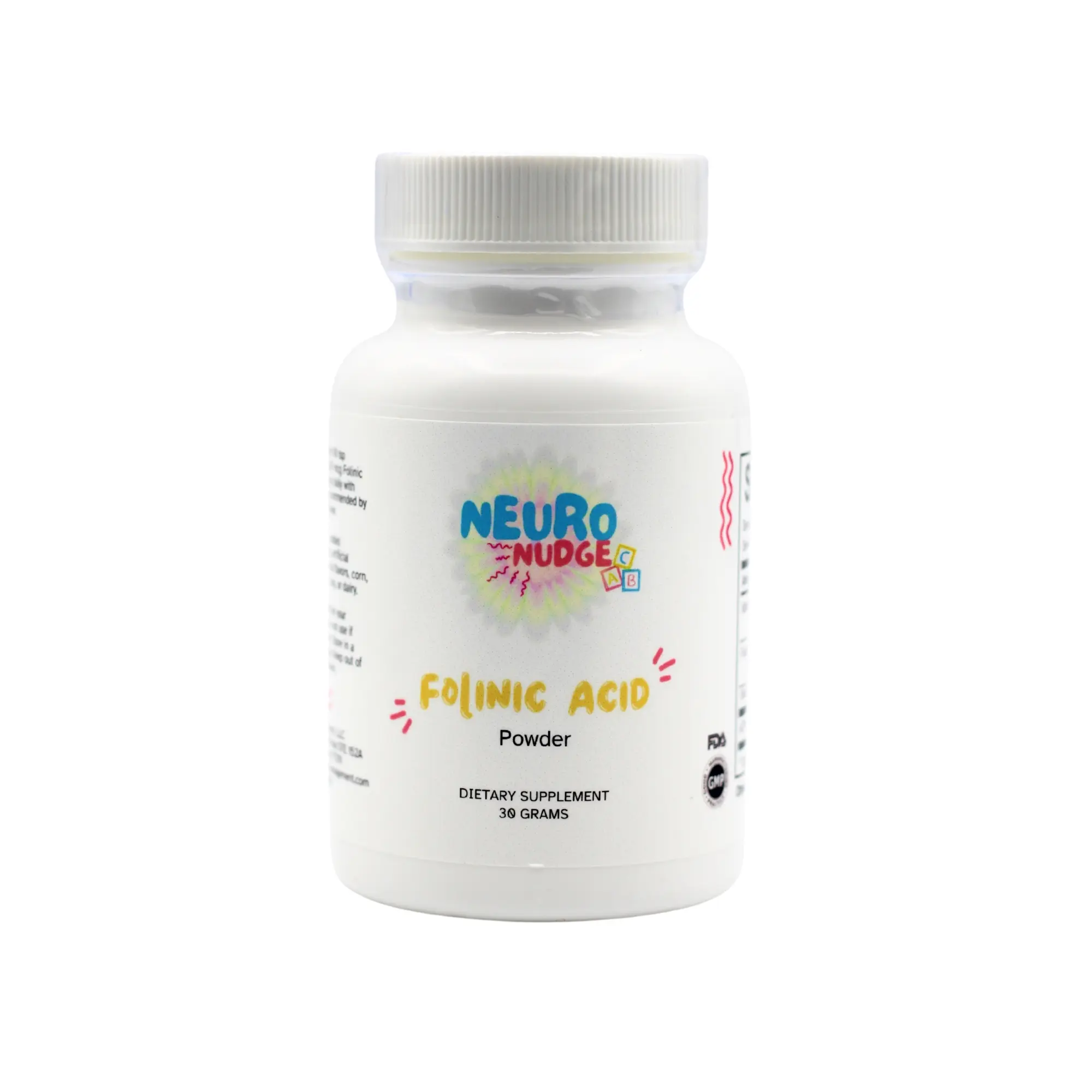 Folinic Acid Powder Dietary Supplement 306 Grams US Attribute Folinic Acid Powder Dietary Supplement 306 Grams US Attribute